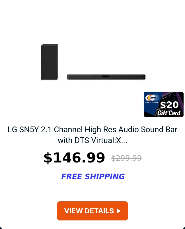 LG SN5Y 2.1 Channel High Res Audio Sound Bar with DTS Virtual:X...