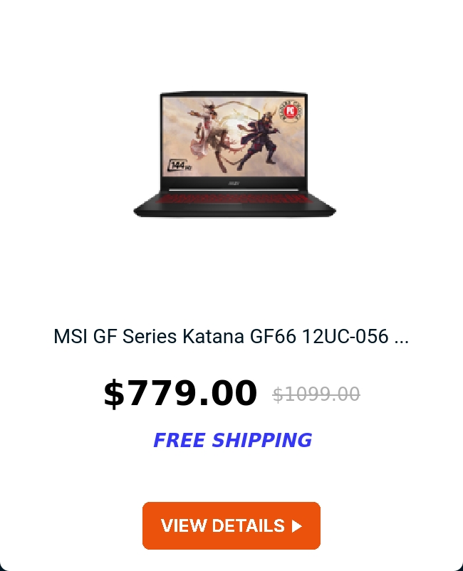 MSI GF Series Katana GF66 12UC-056 ...