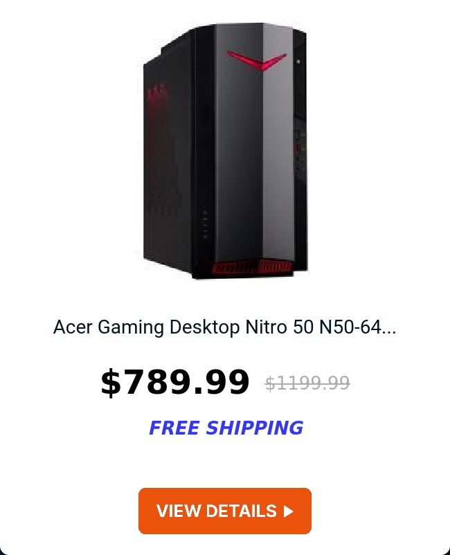 Acer Gaming Desktop Nitro 50 N50-64...