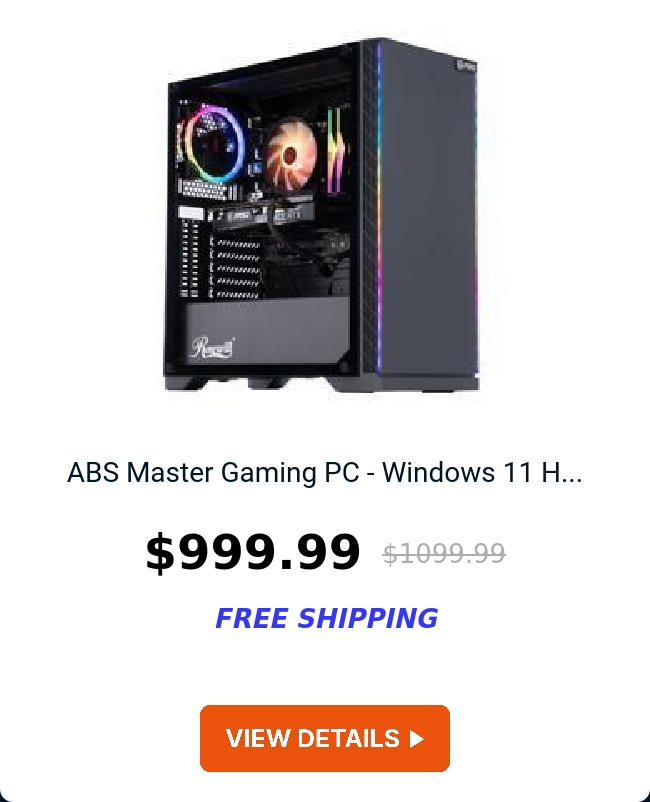 ABS Master Gaming PC - Windows 11 H...