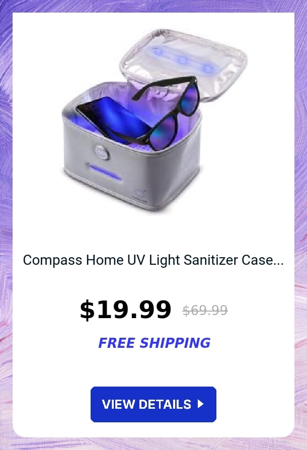 Compass Home UV Light Sanitizer Case...