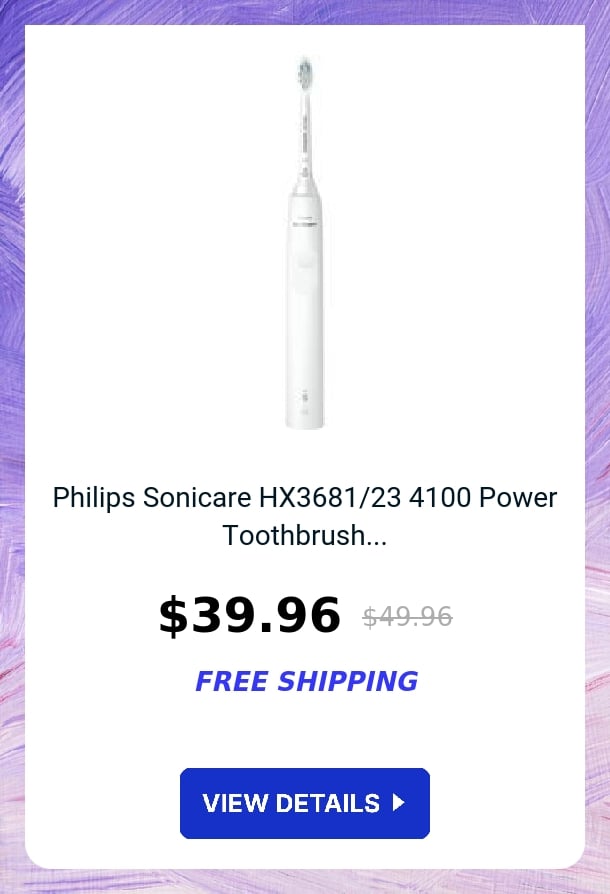 Philips Sonicare HX3681/23 4100 Power Toothbrush...