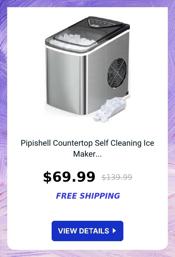 Pipishell Countertop Self Cleaning Ice Maker...