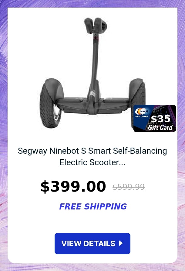 Segway Ninebot S Smart Self-Balancing Electric Scooter...