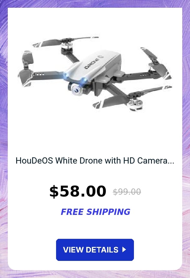 HouDeOS White Drone with HD Camera...