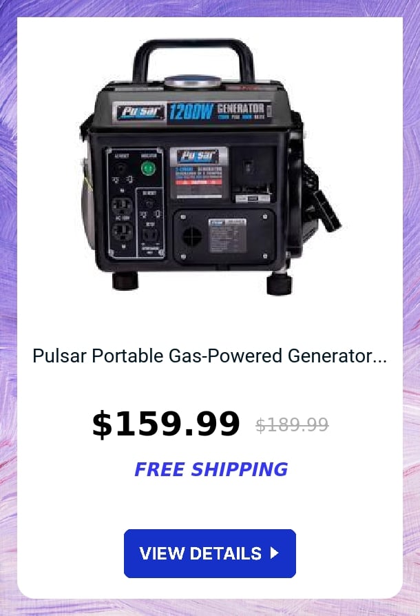 Pulsar Portable Gas-Powered Generator...