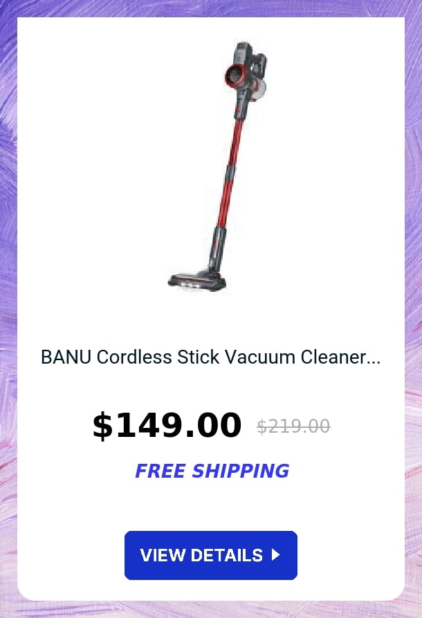 BANU Cordless Stick Vacuum Cleaner...