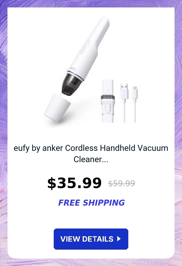 eufy by anker Cordless Handheld Vacuum Cleaner...