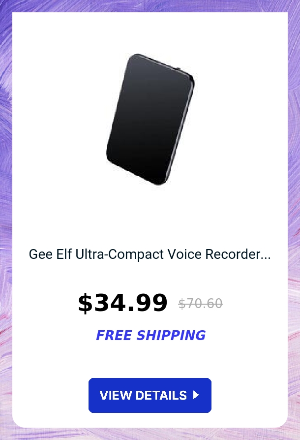 Gee Elf Ultra-Compact Voice Recorder...