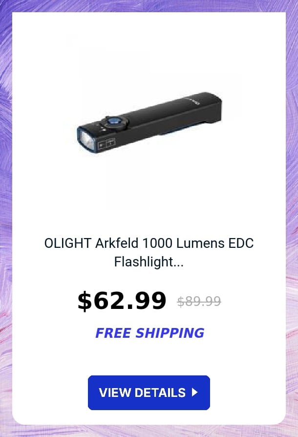 OLIGHT Arkfeld 1000 Lumens EDC Flashlight...