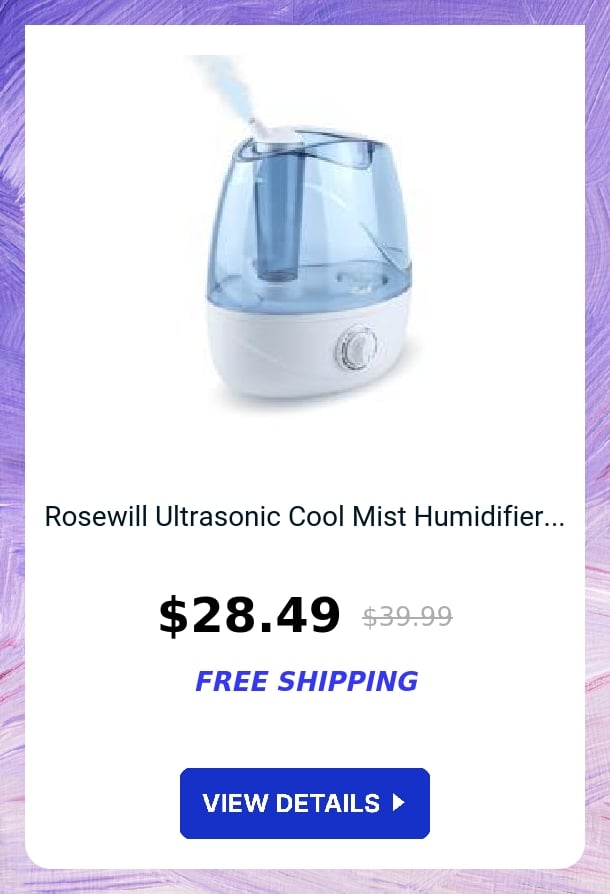 Rosewill Ultrasonic Cool Mist Humidifier...