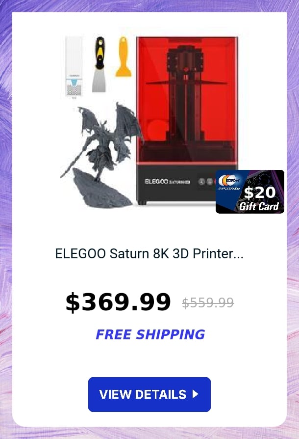 ELEGOO Saturn 8K 3D Printer...