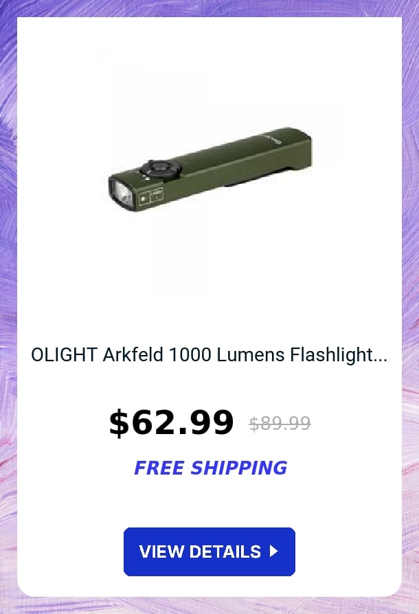 OLIGHT Arkfeld 1000 Lumens Flashlight...