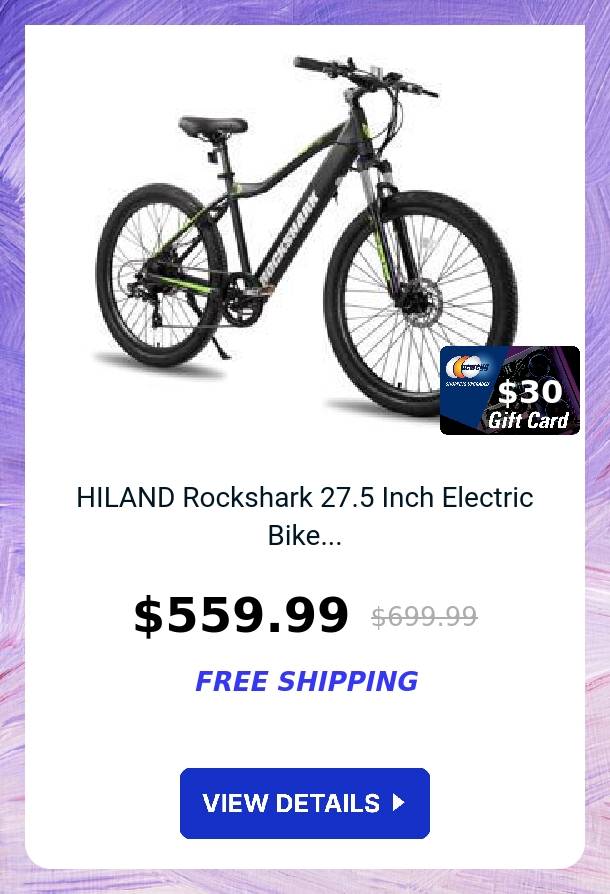 HILAND Rockshark 27.5 Inch Electric Bike...