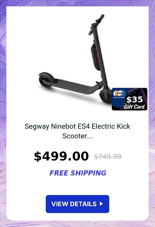 Segway Ninebot ES4 Electric Kick Scooter...