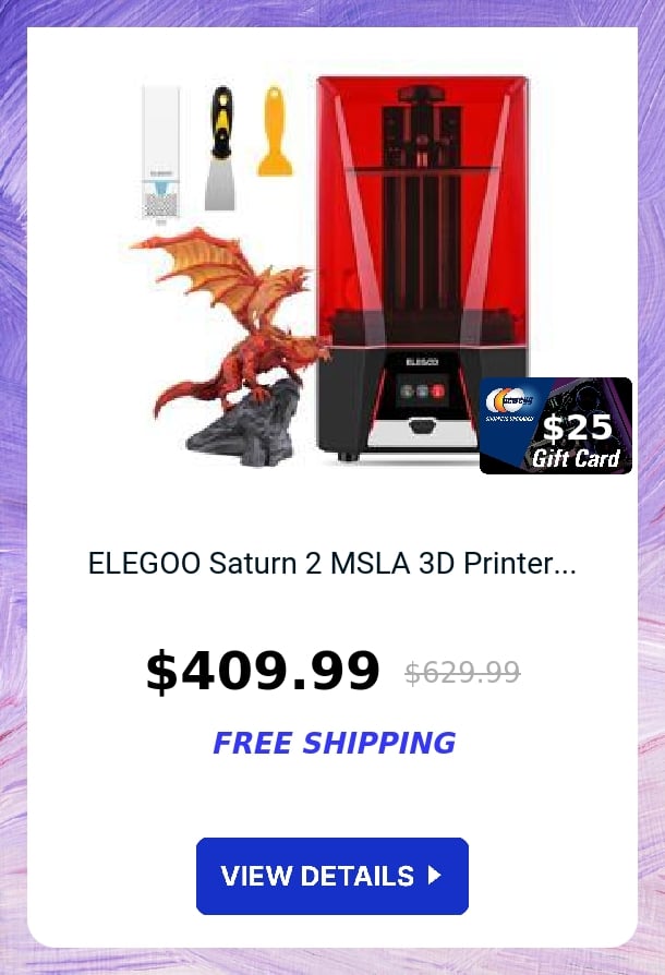 ELEGOO Saturn 2 MSLA 3D Printer...