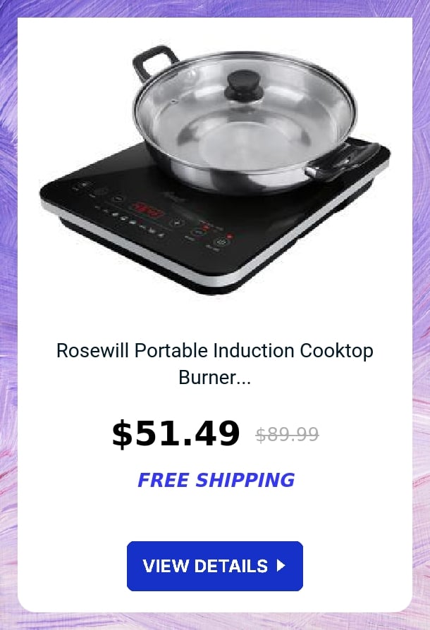 Rosewill Portable Induction Cooktop Burner...