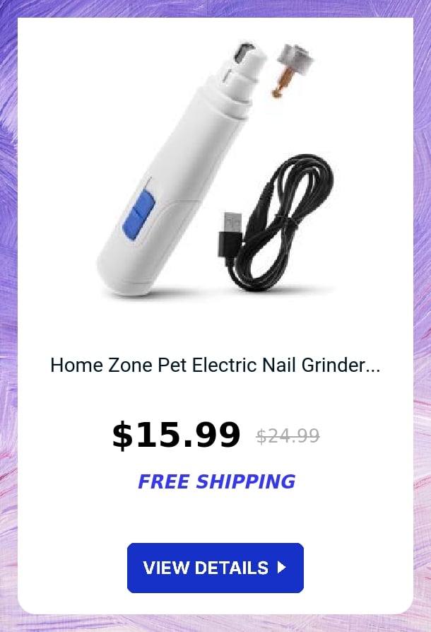 Home Zone Pet Electric Nail Grinder...