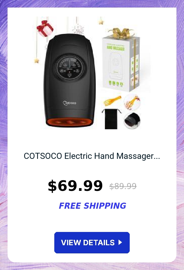 COTSOCO Electric Hand Massager...