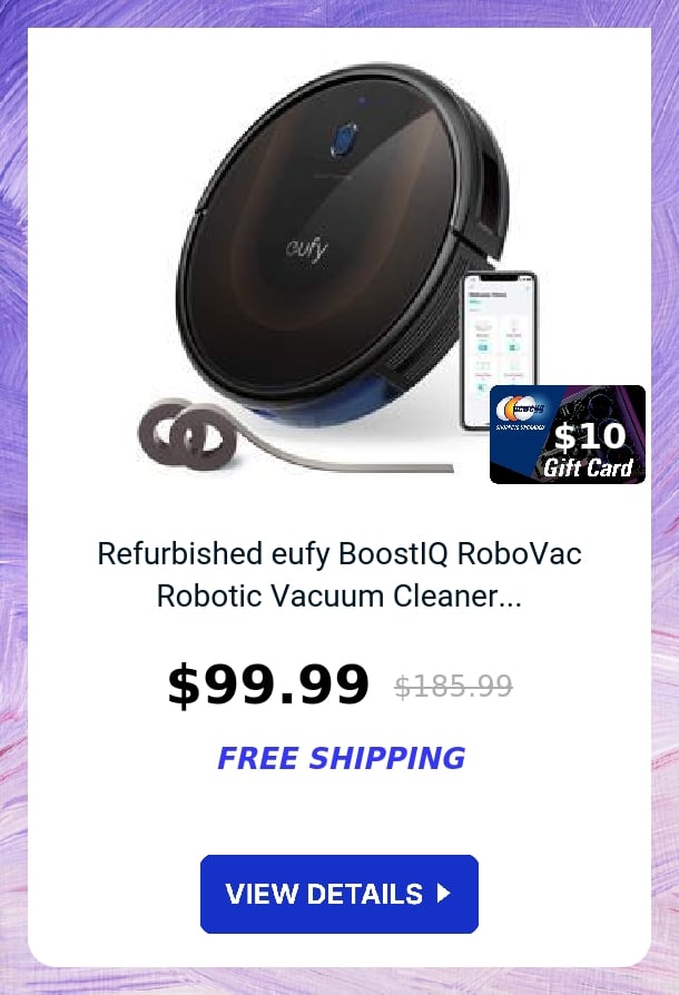 Refurbished eufy BoostIQ RoboVac Robotic Vacuum Cleaner...