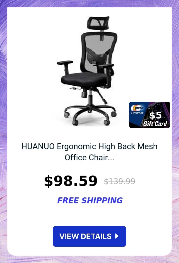 HUANUO Ergonomic High Back Mesh Office Chair...