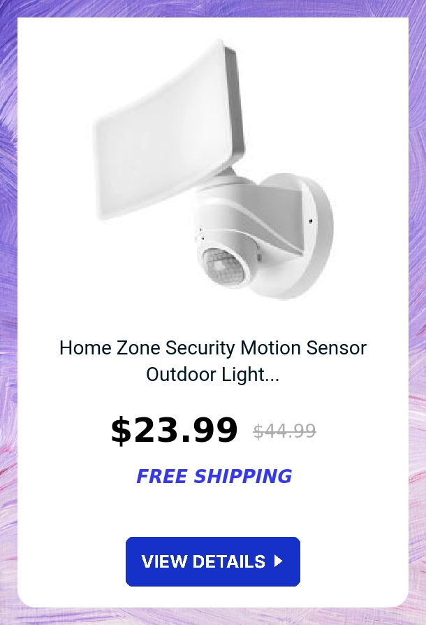 Home Zone Security Motion Sensor Outdoor Light...