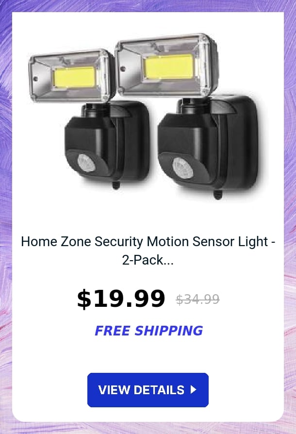 Home Zone Security Motion Sensor Light - 2-Pack...