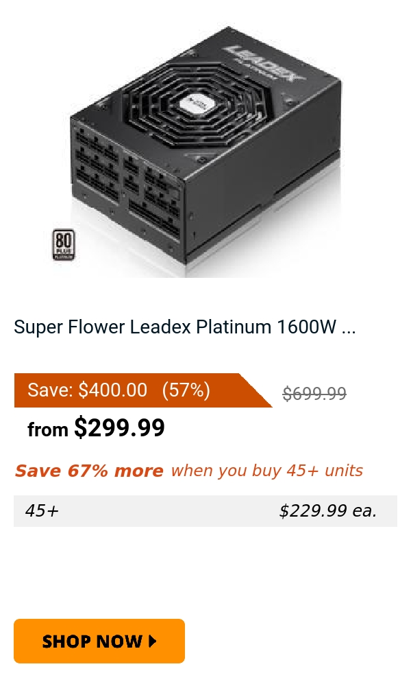 Super Flower Leadex Platinum 1600W ...