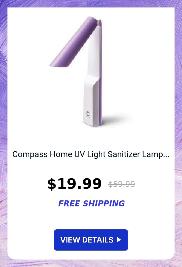 Compass Home UV Light Sanitizer Lamp...