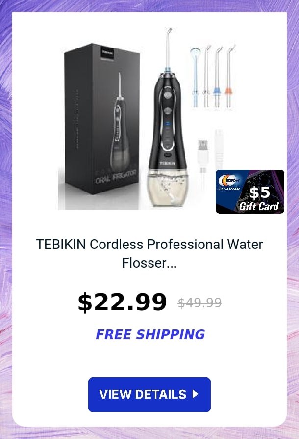 TEBIKIN Cordless Professional Water Flosser...