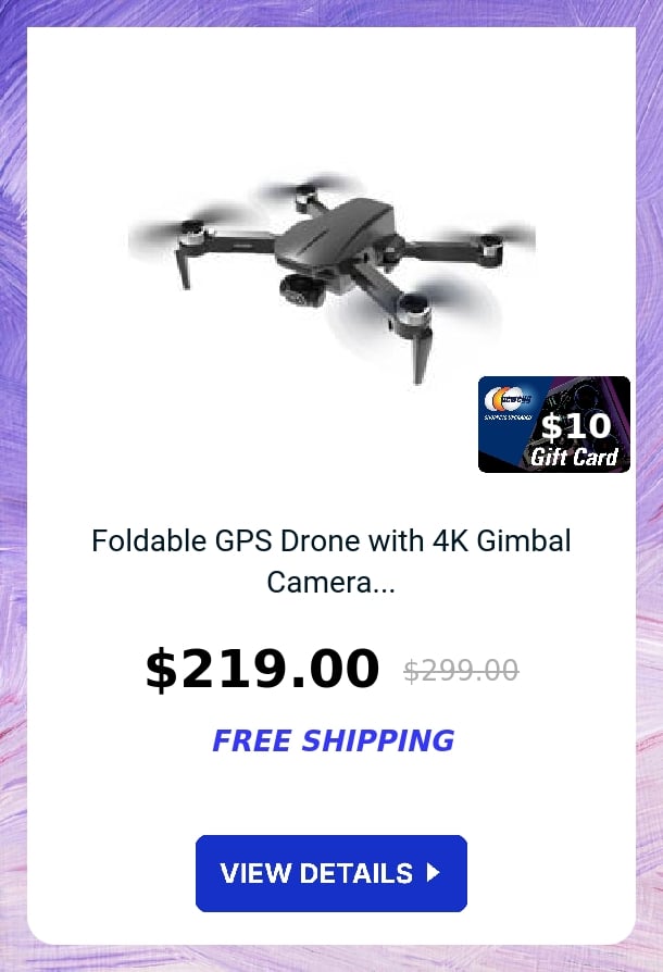 Foldable GPS Drone with 4K Gimbal Camera...