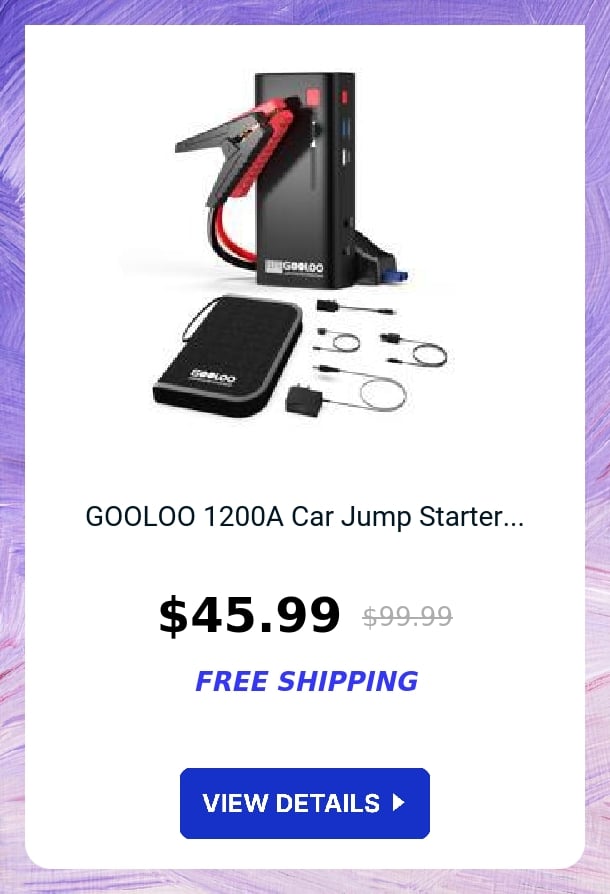 GOOLOO 1200A Car Jump Starter...