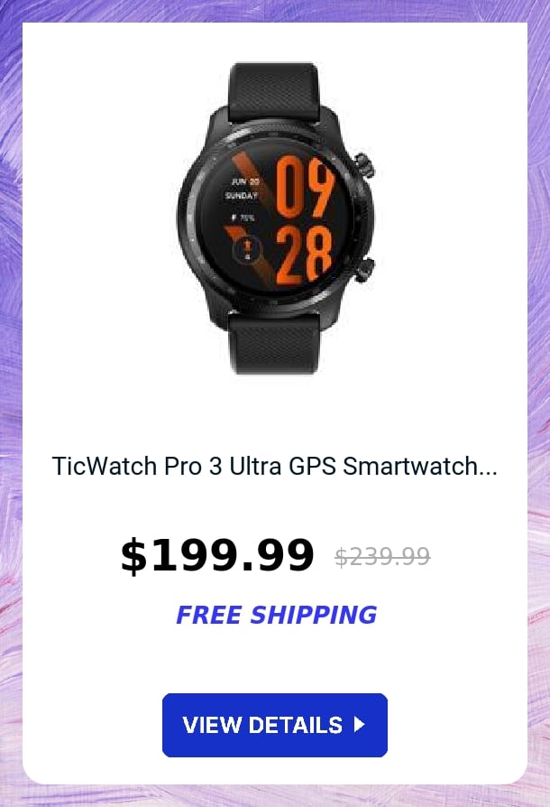 TicWatch Pro 3 Ultra GPS Smartwatch...