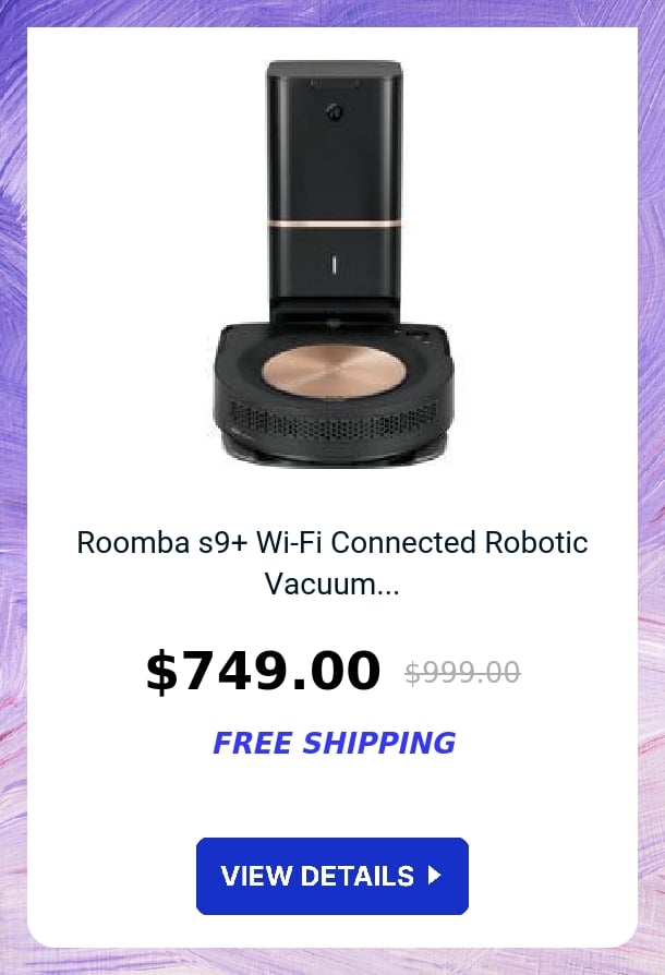 Roomba s9+ Wi-Fi Connected Robotic Vacuum...