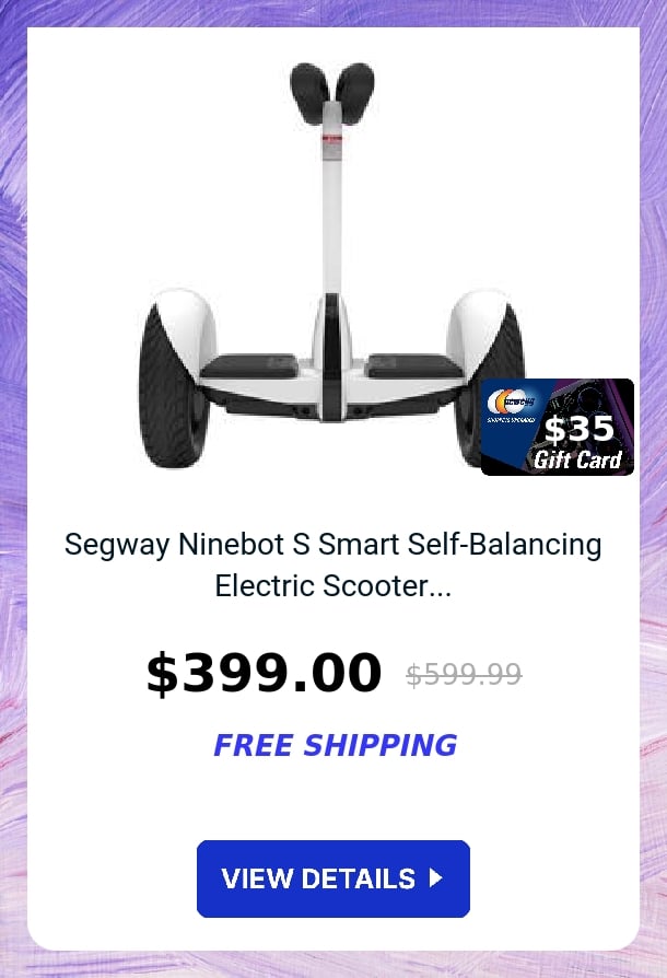 Segway Ninebot S Smart Self-Balancing Electric Scooter...