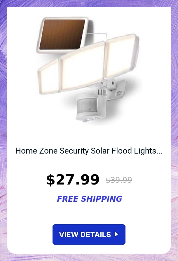 Home Zone Security Solar Flood Lights...