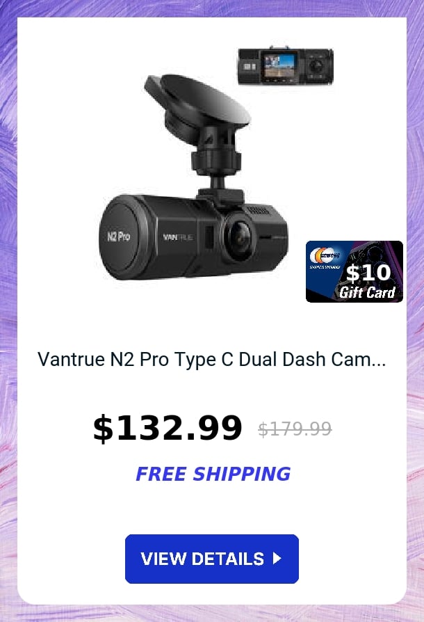 Vantrue N2 Pro Type C Dual Dash Cam...