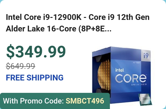 Intel Core i9-12900K - Core i9 12th Gen Alder Lake 16-Core (8P+8E