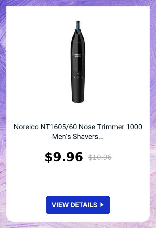 Norelco NT1605/60 Nose Trimmer 1000 Men's Shavers...