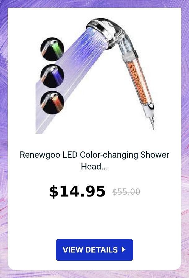 Renewgoo LED Color-changing Shower Head...