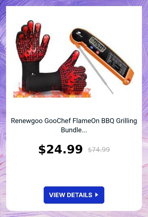 Renewgoo GooChef FlameOn BBQ Grilling Bundle...