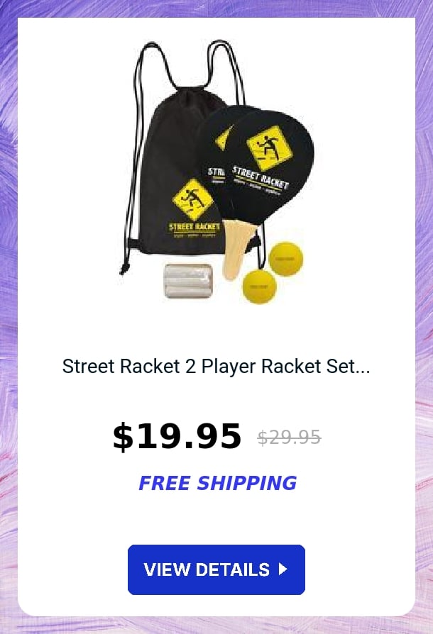 Street Racket 2 Player Racket Set...