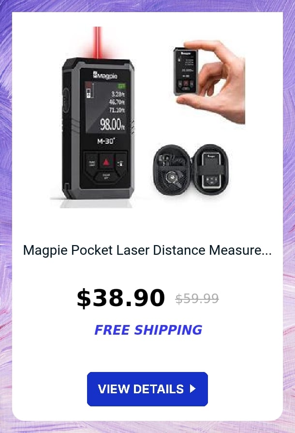 Magpie Pocket Laser Distance Measure...