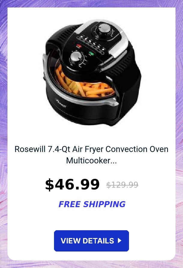 Rosewill 7.4-Qt Air Fryer Convection Oven Multicooker...