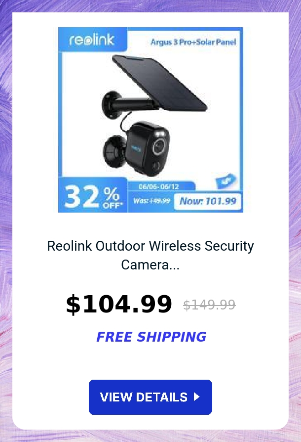 Reolink Outdoor Wireless Security Camera...