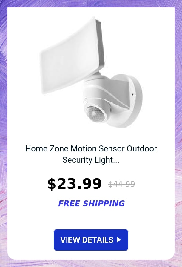 Home Zone Motion Sensor Outdoor Security Light...