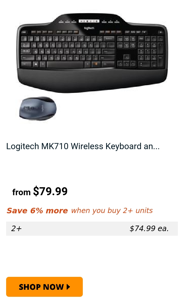 Logitech MK710 Wireless Keyboard an...