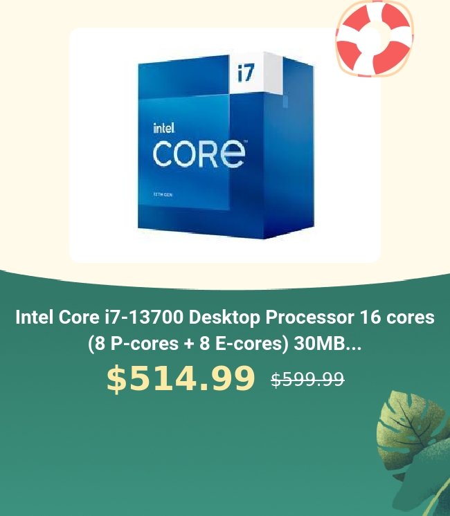  Intel Core i7-13700 Desktop Processor 16 cores (8 P