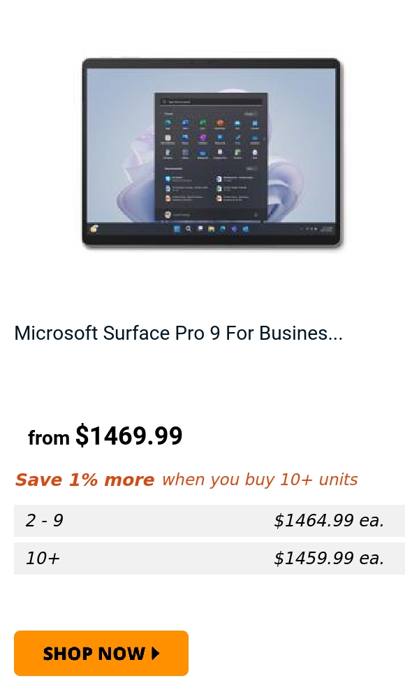 Microsoft Surface Pro 9 For Busines...