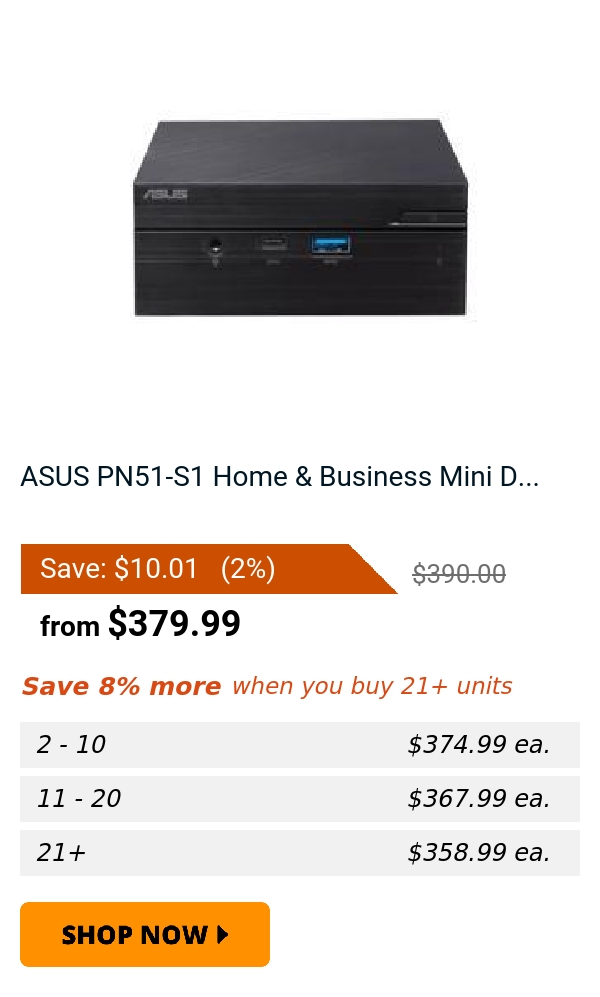 ASUS PN51-S1 Home & Business Mini D...